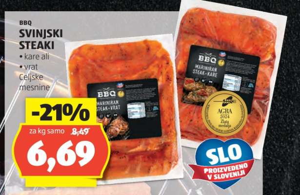 BBQ Svinjski Steaki