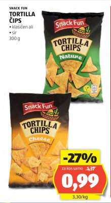 SNACK FUN TORTILLA ČIPS