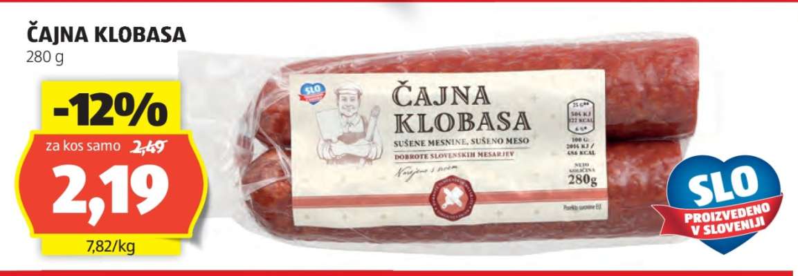 ČAJNA KLOBASA
