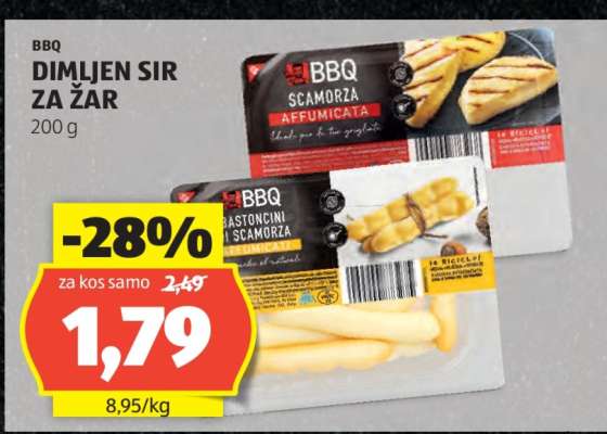 BBQ Dimljen Sir za Žar