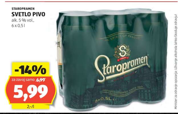 Staropramen Světlé Pivo