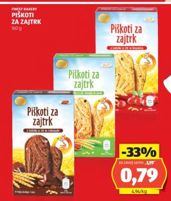 FINEST BAKERY PIŠKOTI ZA ZAJTRK