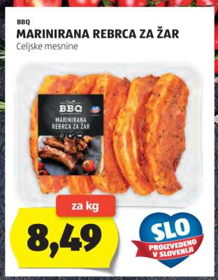 Marinirana rebrca za žar