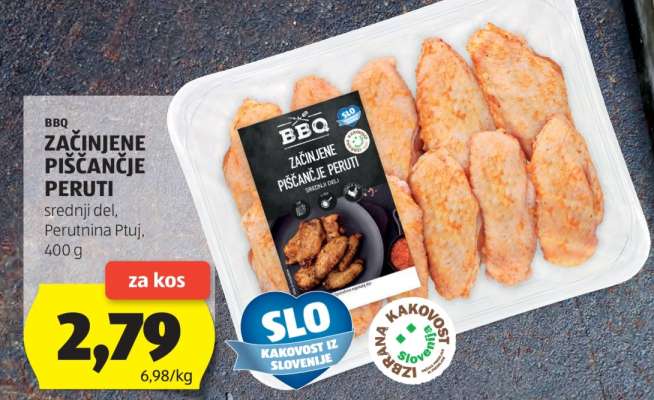 BBQ Začinjene Piščančje Peruti
