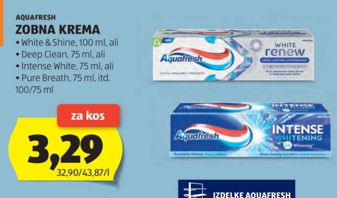 Aquafresh Zobna Krema