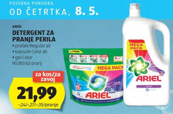 ARIEL Detergent za pranje perila