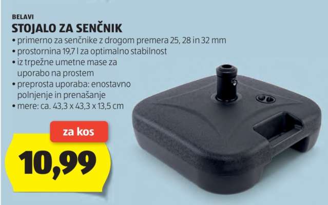 BELAVI STOJALO ZA SENČNIK