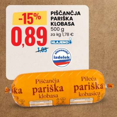 PIŠČANČJA PARIŠKA KLOBASA