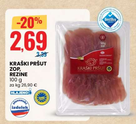 KRAŠKI PRŠUT ZOP, REZINE