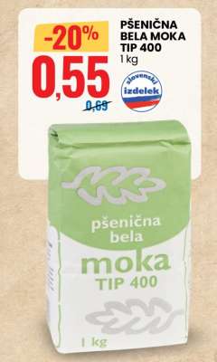Pšenična bela moka TIP 400