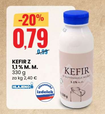 KEFIR Z 1,1% M. M.
