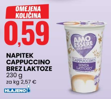 NAPITEK CAPPUCCINO BREZ LAKTOZE