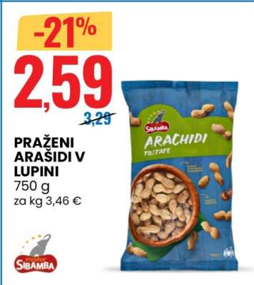 Praženi Arašidi v Lupini
