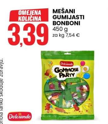 Mešani gumijasti bonboni