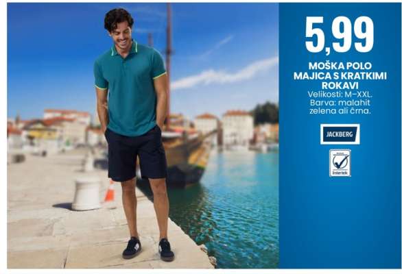 Moška polo majica s kratkimi rokavi