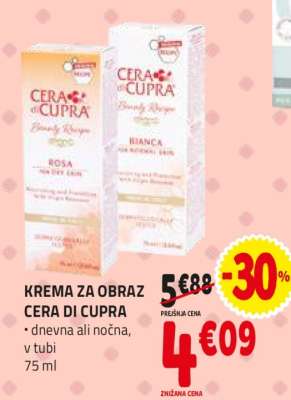 KREMA ZA OBRAZ CERA DI CUPRA