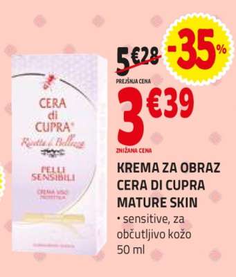 KREMA ZA OBRAZ CERA DI CUPRA MATURE SKIN