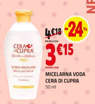 MICELARNA VODA CERA DI CUPRA