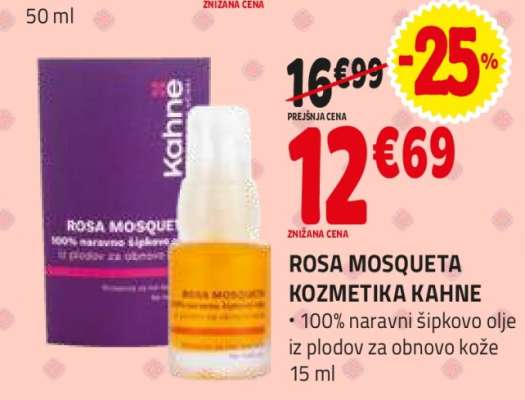 ROSA MOSQUETA KOZMETIKA KAHNE