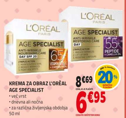 KREMA ZA OBRAZ L'ORÉAL AGE SPECIALIST