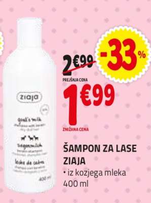 ŠAMPON ZA LASE ZIAJA
