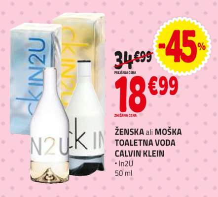 ŽENSKA ali MOŠKA TOALETNA VODA CALVIN KLEIN