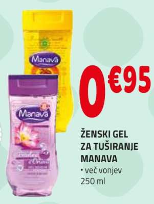 Ženski gel za tuširanje Manava