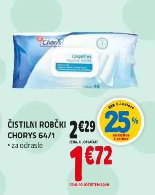 ČISTILNI ROBČKI CHORYS 64/1