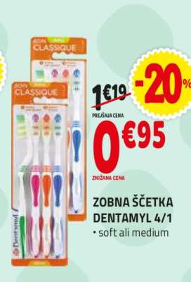ZOBNA ŠČETKA DENTAMYL 4/1