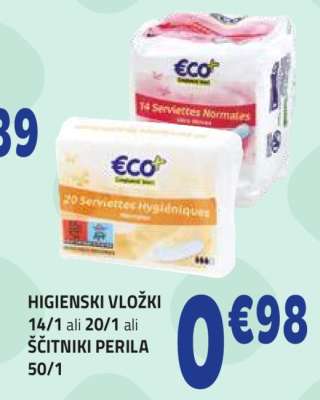 Higienski vložki ali ščitniki perila