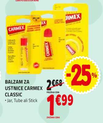 BALZAM ZA USTNICE CARMEX CLASSIC