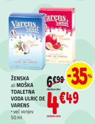 ŽENSKA ali MOŠKA TOALETNA VODA ULRIC DE VARENS
