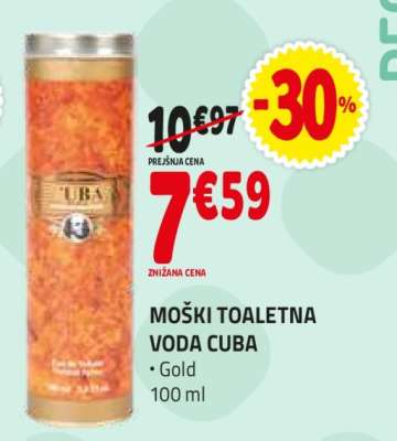 MOŠKI TOALETNA VODA CUBA