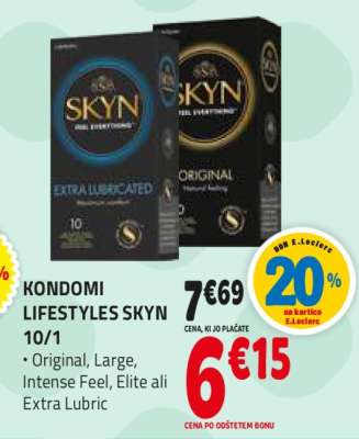 KONDOMI LIFESTYLES SKYN 10/1