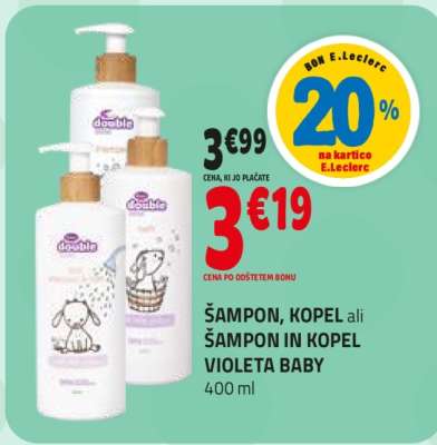 ŠAMPON, KOPEL ali ŠAMPON IN KOPEL VIOLETA BABY