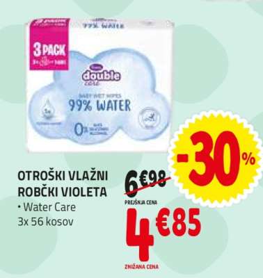 Otroški vlažni robčki Violeta