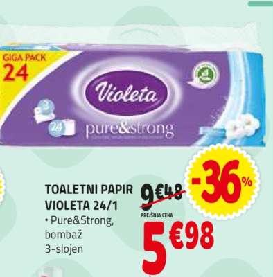 TOALETNI PAPIR VIOLETA 24/1