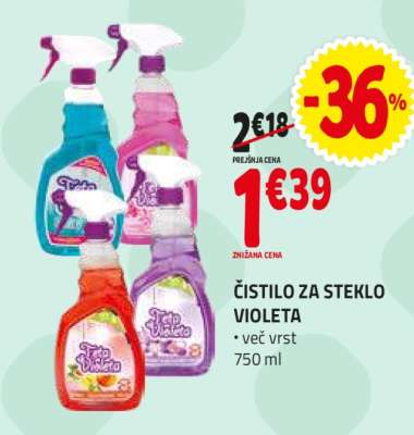 ČISTILO ZA STEKLO VIOLETA