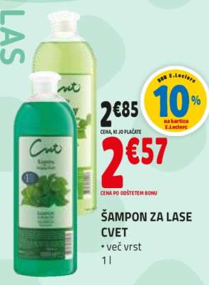 Šampon za lase Cvet