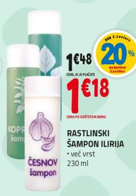 RASTLINSKI ŠAMPON ILIRIJA