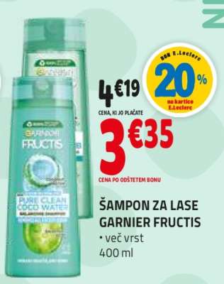ŠAMPON ZA LASE GARNIER FRUCTIS