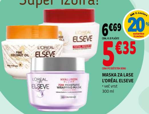 MASKA ZA LASE L'ORÉAL ELSEVE