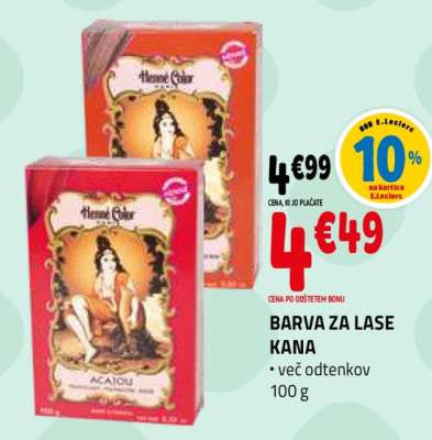 BARVA ZA LASE KANA