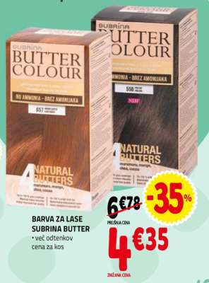 BARVA ZA LASE SUBRINA BUTTER