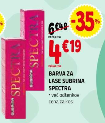 BARVA ZA LASE SUBRINA SPECTRA