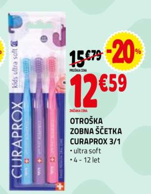 OTROŠKA ZOBNA ŠČETKA CURAPROX 3/1