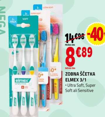 ZOBNA ŠČETKA ELMEX 3/1