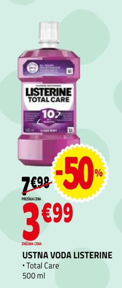 USTNA VODA LISTERINE