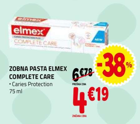 ZOBNA PASTA ELMEX COMPLETE CARE