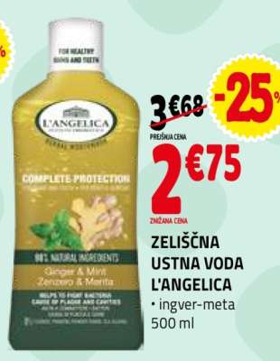 ZELIŠČNA USTNA VODA L'ANGELICA